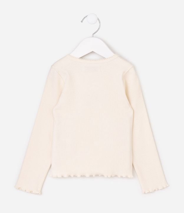 Blusa en Rib con Bordado Delicado - Talle 1 a 6 años 3