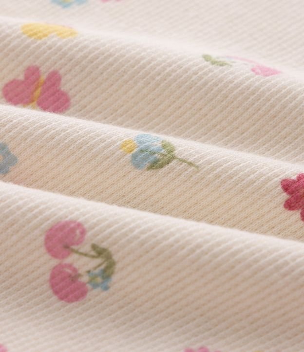 Remera Slim en Rib con Floral Liberty - Talle 1 a 6 años 4