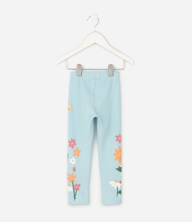 Pantalón Legging Infantil con Estampado Floral - Talle 1 A 6 años 3