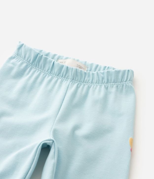 Pantalón Legging Infantil con Estampado Floral - Talle 1 A 6 años 4