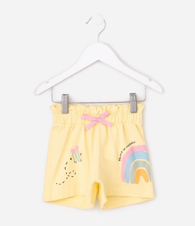 Bermuda Infantil en Algodón con Estampado Arcoiris  - Talle 1 a 6 años 2
