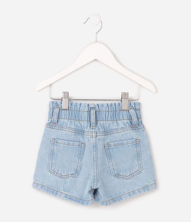 Shorts Jeans Infantil con Bordados Tropical -Talle 1 a 6 años 3