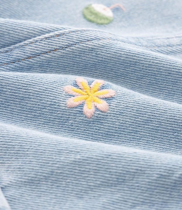 Mono Jeans Infantil con Mini Bordaditos Tropical - Talle 1 a 6 años 4