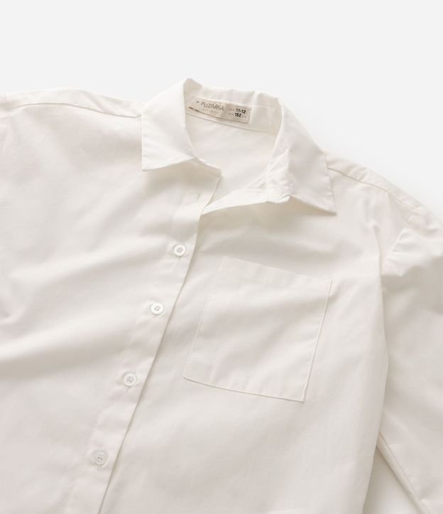 Camisa Infantil en Algodón  con Lacitos - Talle 5 a 16 años 5