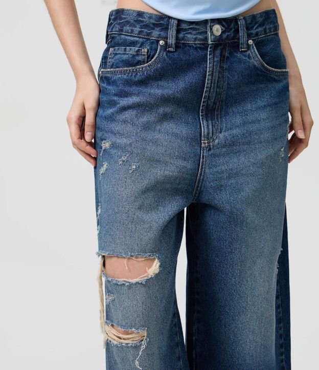 Bermuda Jorts en Jeans con Desgastes Localizados 4
