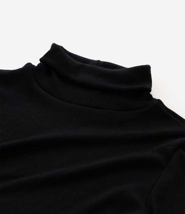 Blusa Infantil Acanalada en Algodón con Cuello Alto - Talle 5 a 16 años 5