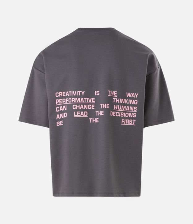 Remera Oversized con Lettering Lead The Way 6