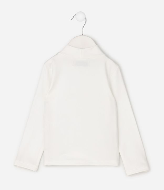 Blusa Térmica Infantil con Detalle de Flor en Relieve - Talle 1 A 6 años 2