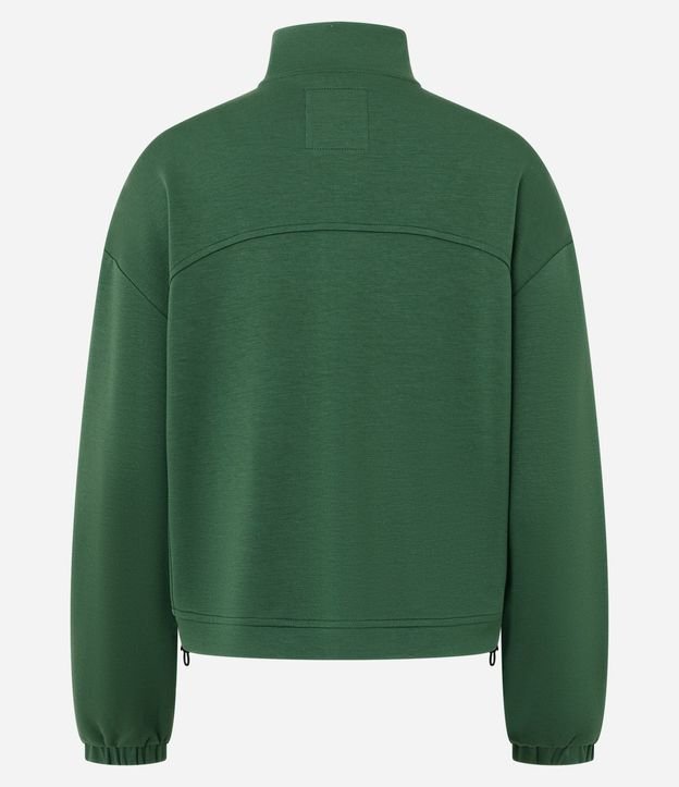 Campera Deportiva en Viscosa con Cuello Alto y Ajuste en el Bajo 6