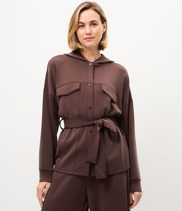 Campera Utilitária Deportiva en Poliamida con Capucha