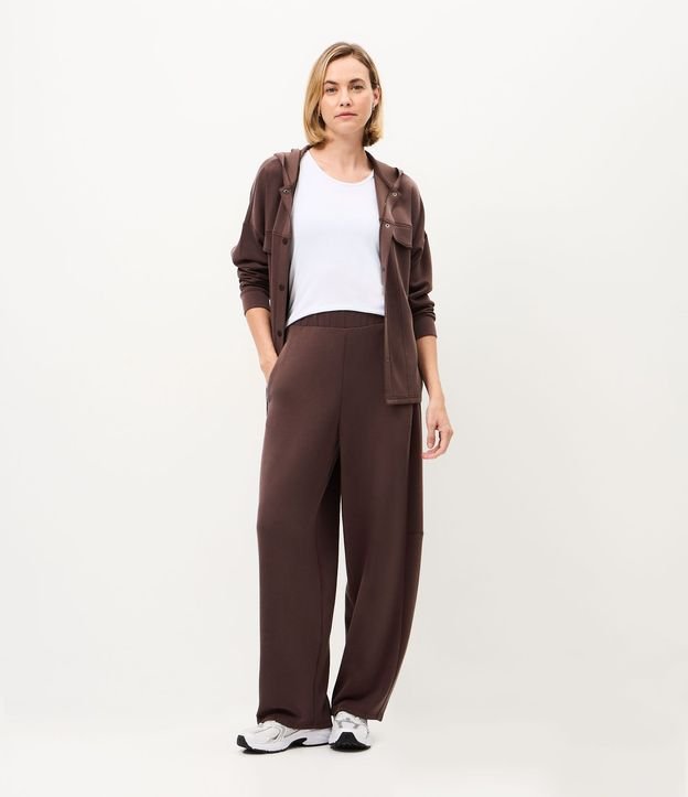 Pantalón Balloon Deportiva en Modal con Cintura Elástica
