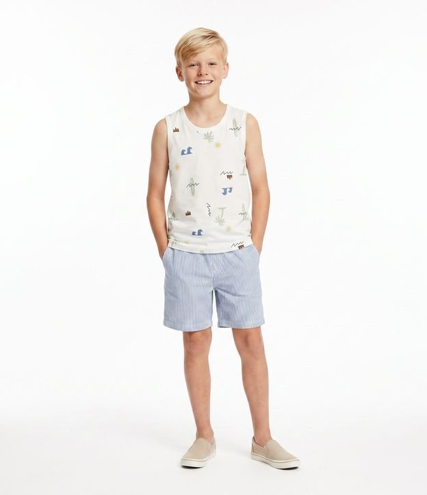 Musculosa Infantil en Algodón con Estampado Tropical - Talle 5 a 16 años