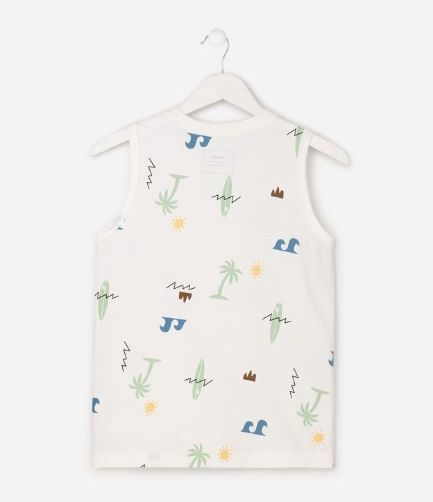 Musculosa Infantil en Algodón con Estampado Tropical - Talle 5 a 16 años 3