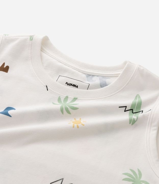 Musculosa Infantil en Algodón con Estampado Tropical - Talle 5 a 16 años 5