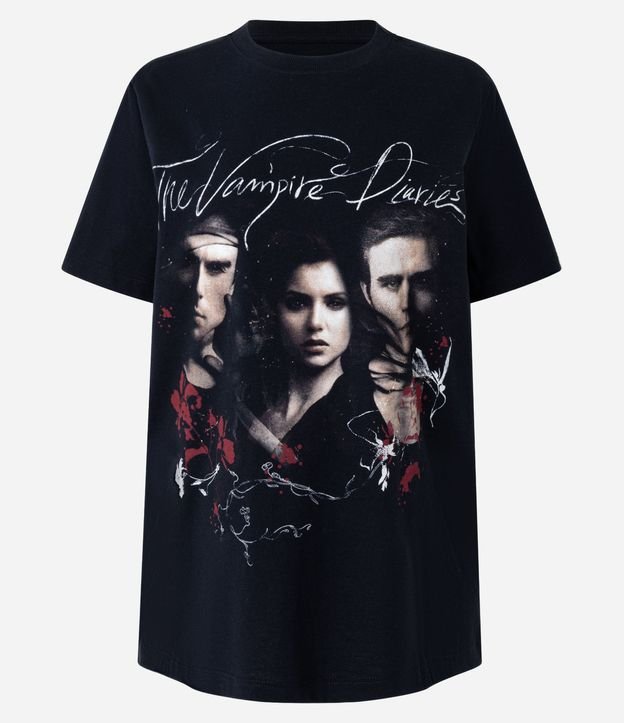Remera en Algodón con Estampa The Vampire Diaries 5