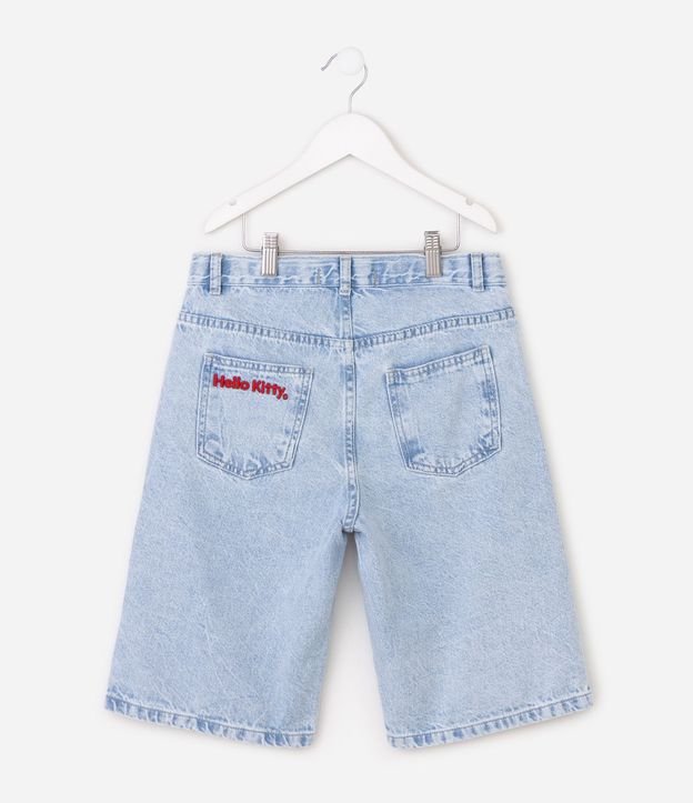 Bermuda Jeans Infantil con Llavero Hello Kitty - Talle 5 a 16 años 3