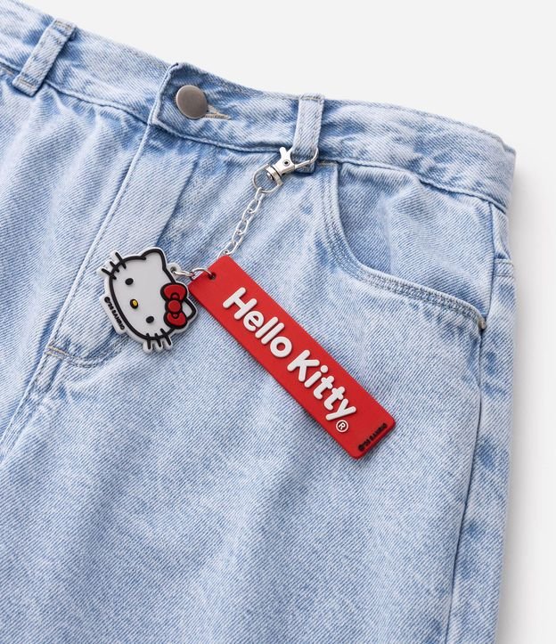 Bermuda Jeans Infantil con Llavero Hello Kitty - Talle 5 a 16 años 5