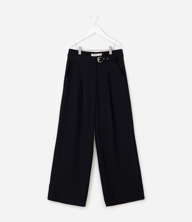 Pantalón Wide Sastre con Cinturón - Talle 5 a 16 años