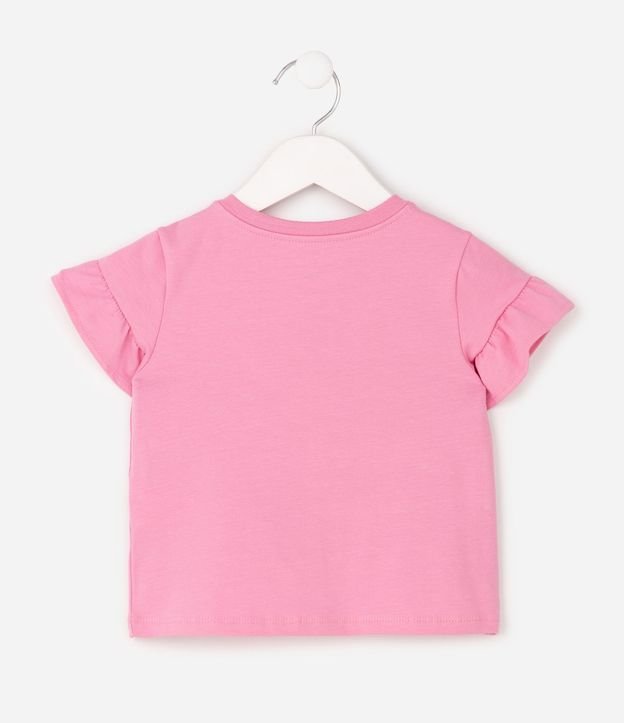 Remera Infantil con Volado en las Mangas y Bordado de Frutas  - Talle 1 a 6 años 3