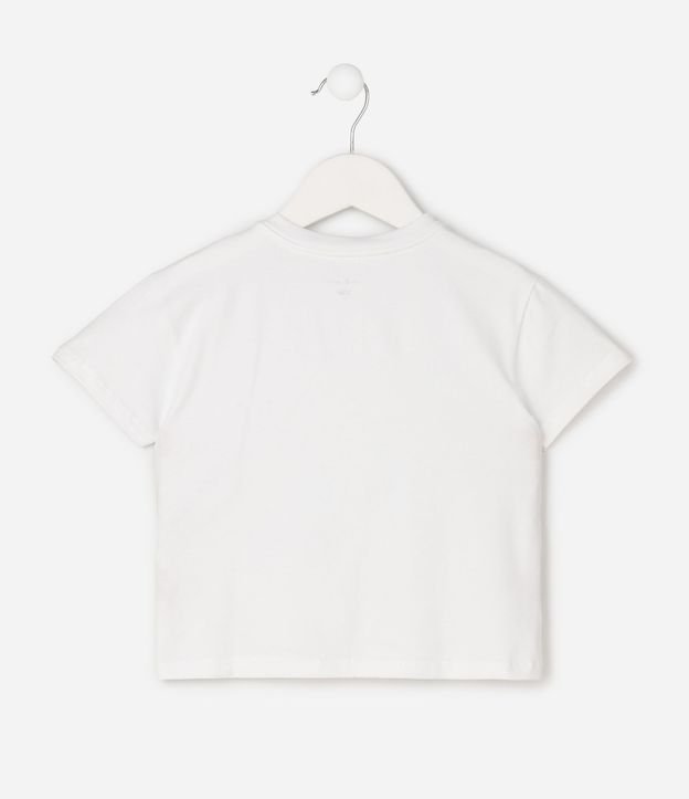 Remera Infantil en Algodón con Flor Aplicada - Talle 1 a 6 años 8