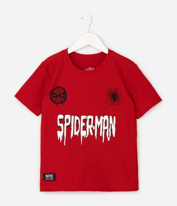 Remera Infantil Spider-Man con Lettering en Relieve – Talle 4 a 12 años 2