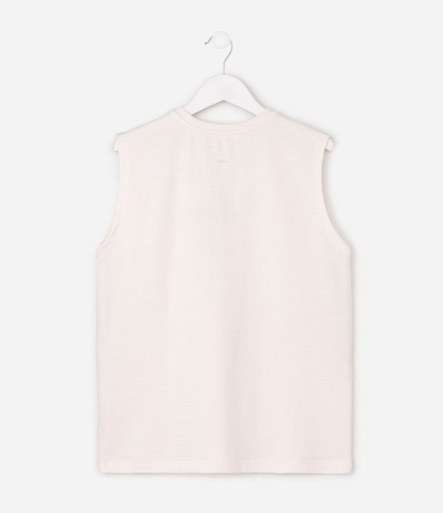 Musculosa Infantil en Algodón con Estampado Localizada - Talle 5 A 16 años 4