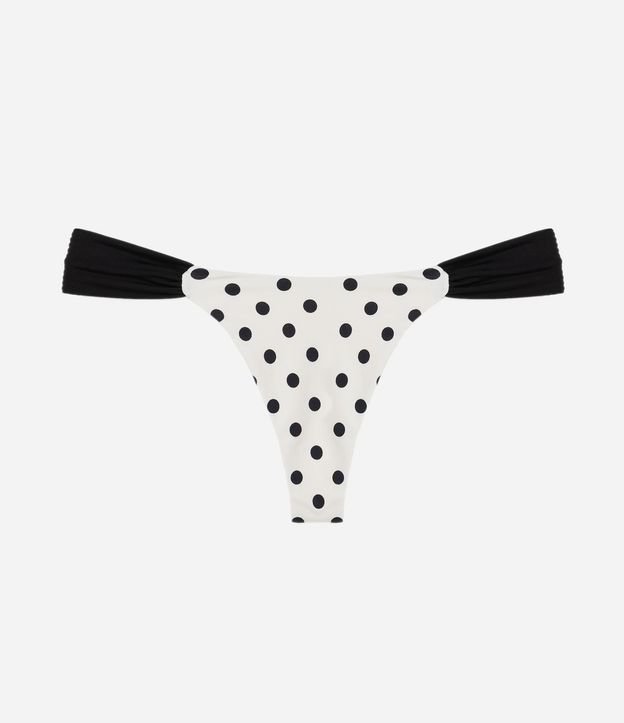 Bikini Bombacha de Bikini Femenina Asa Delta con Lunares