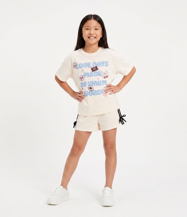 Short Infantil Algodón con Raya Lateral – Talle 5 a 14 años