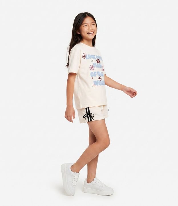 Short Infantil Algodón con Raya Lateral – Talle 5 a 14 años 2