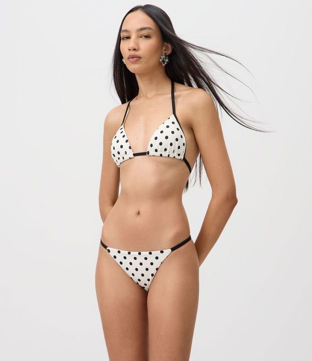 Bikini Bombacha Colaless con Estampa de Lunares 1