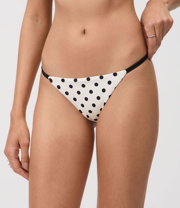 Bikini Bombacha Colaless con Estampa de Lunares 2