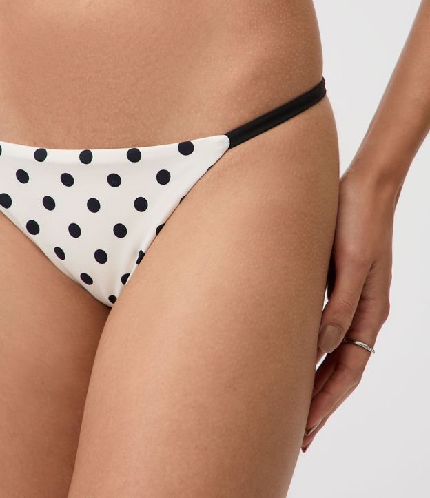 Bikini Bombacha Colaless con Estampa de Lunares 3