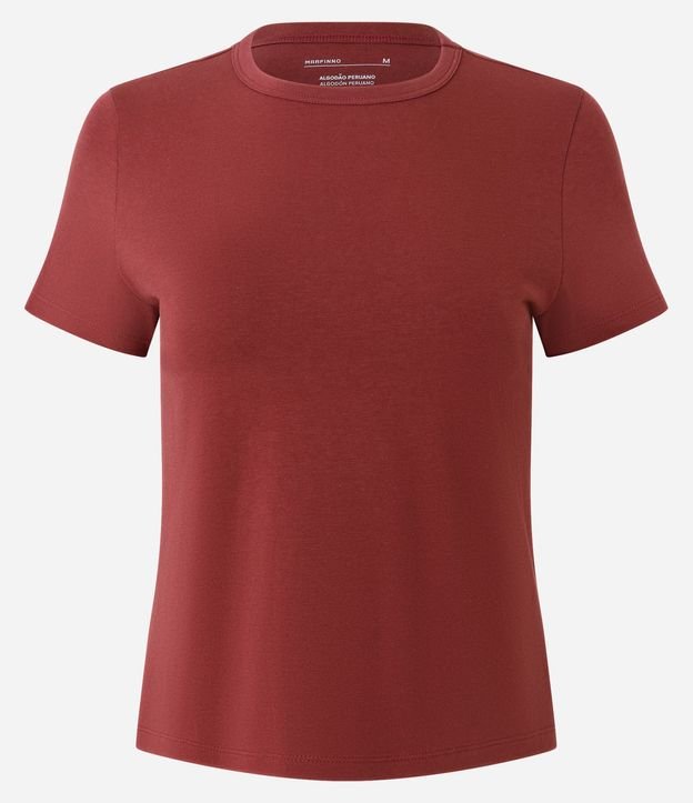 Blusa Slim Básica en Algodón Peruano con Cuello Redondo 5