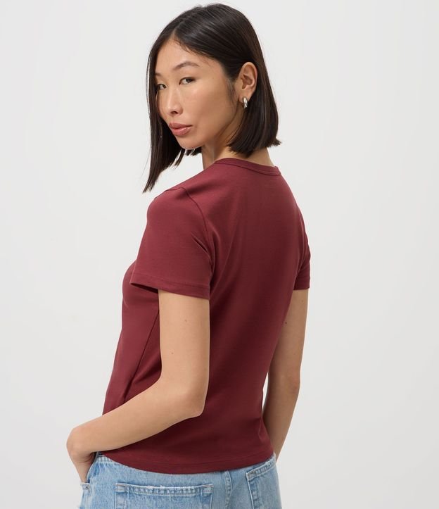 Blusa Slim Básica en Algodón Peruano con Cuello Redondo 4