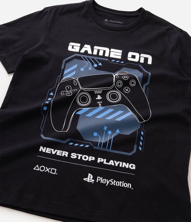 Conjunto de Pijama Infantil PlayStation con Blusa y Short - Talle 7 a 16 años 5