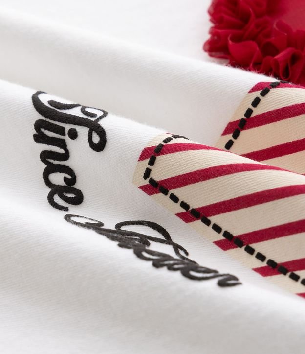 Blusa Infantil Boxy en Algodón con Aplicación de Corazones - Talle 5 a 16 años 8