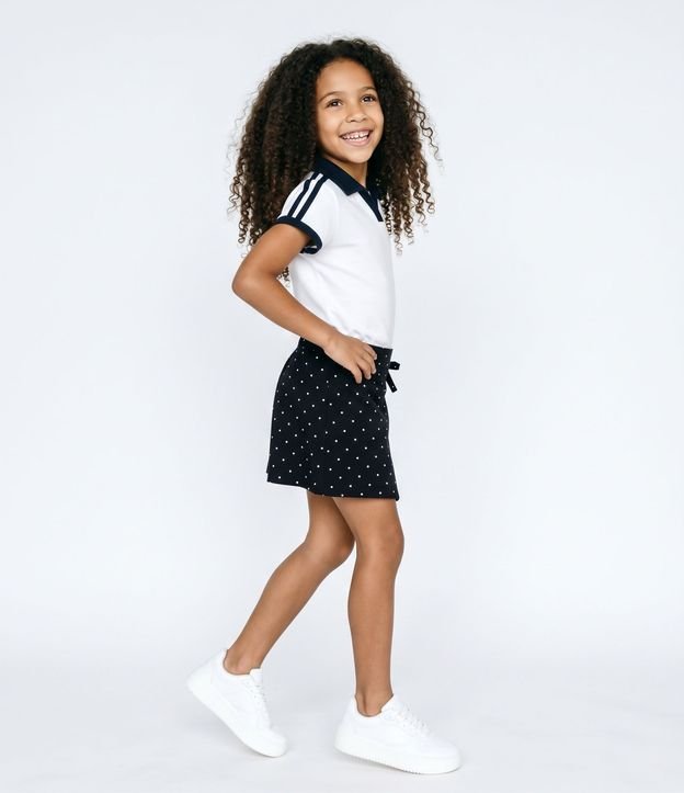Blusa Infantil en Cotton College con Rayas Laterales - Talle 5 a 16 años 2