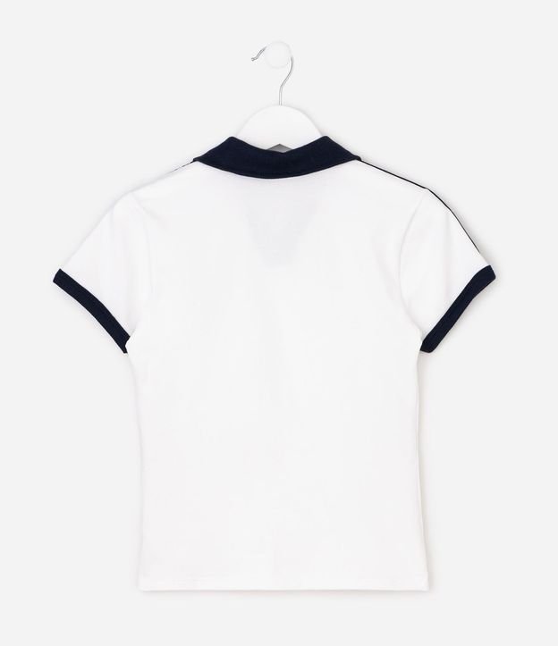 Blusa Infantil en Cotton College con Rayas Laterales - Talle 5 a 16 años 2