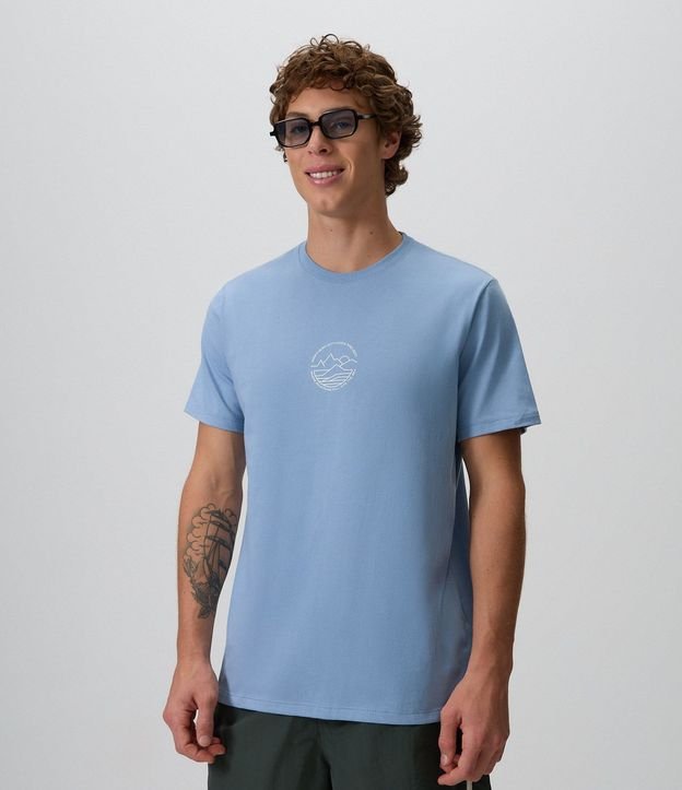 Remera Comfort en Algodón con Estampa de Mini Ícone