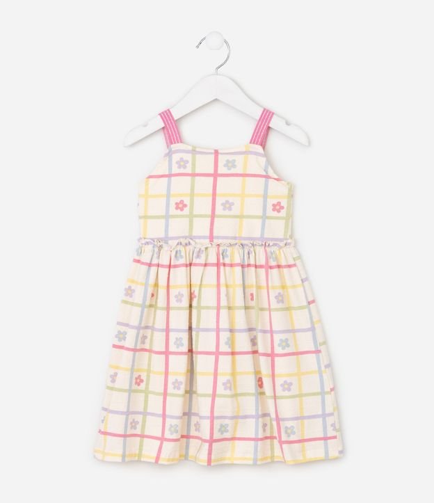 Vestido Infantil en Algodón sin Manga - Talle 1m a 6 años 2