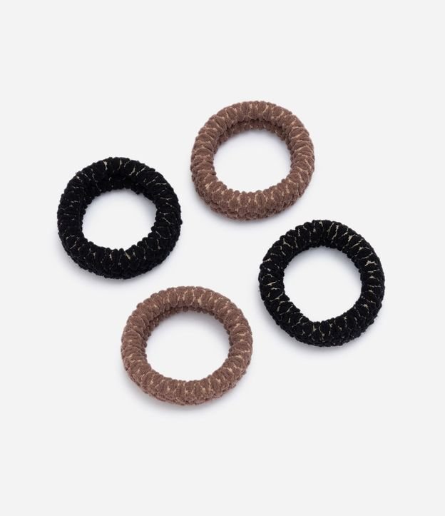 Kit de 04 Elásticos para el Pelo Texturizados