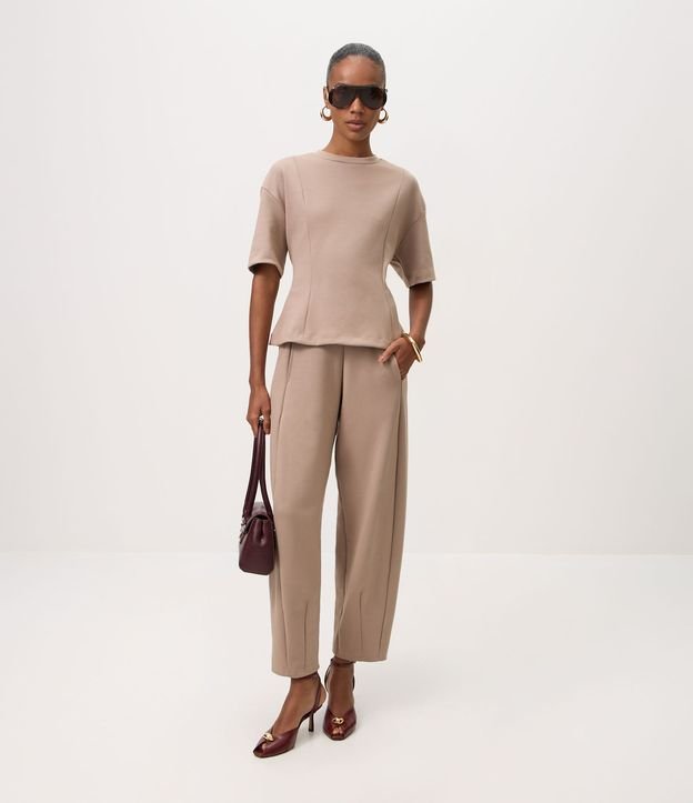 Pantalón Cocoon con Pliegues Delanteros
