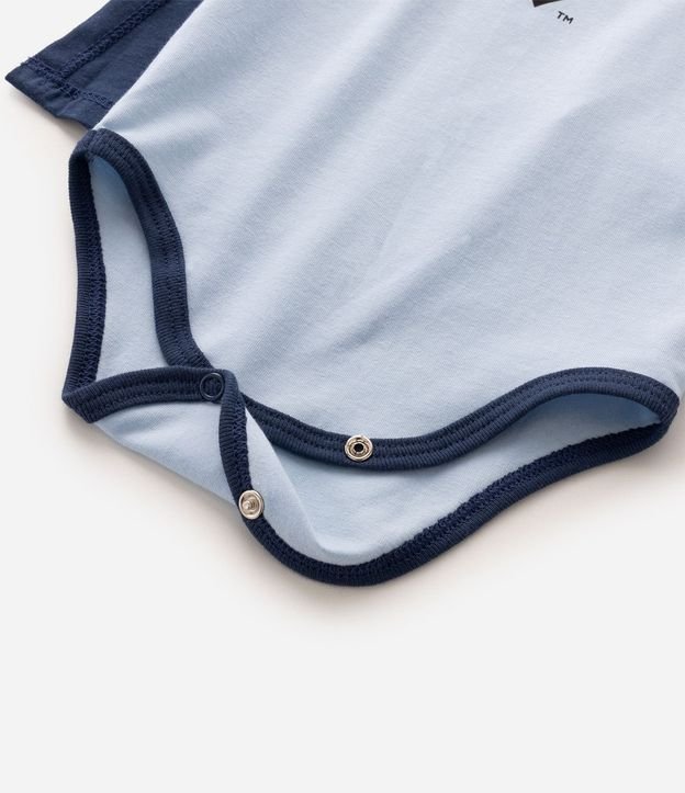 Body Bebé Cotton Super Homem con Capa Desmontable Tam  03 a 18 Meses 4