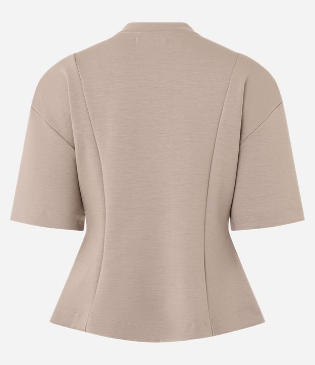 Blusa Peplum en Modal con Recortes Estructurados 6