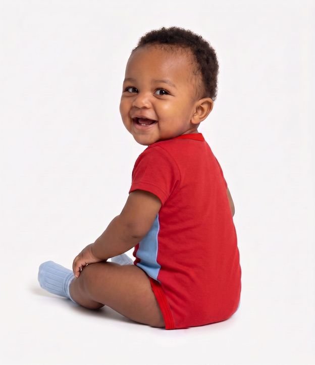 Body Infantil en Algodón Spider-Man - Talle 0 a 18 Meses 2