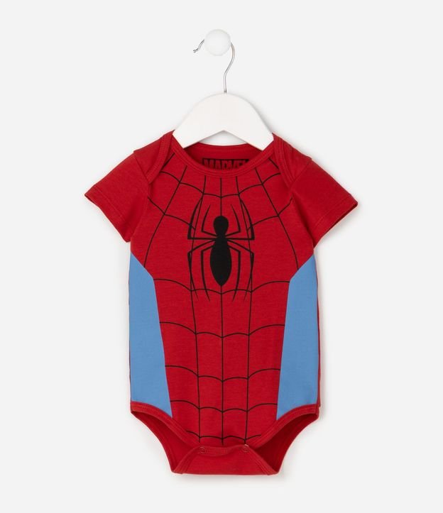 Body Infantil en Algodón Spider-Man - Talle 0 a 18 Meses 3