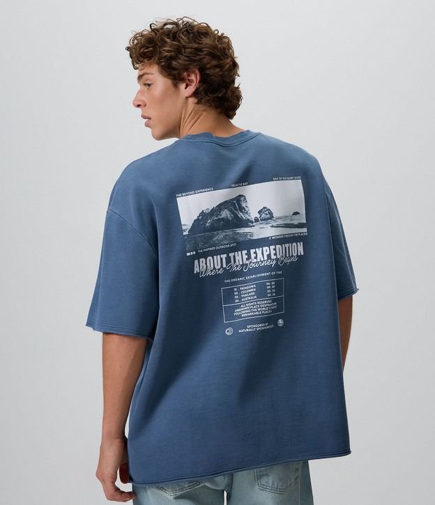 Remera Oversized en Algodón Photoprint Expedition 1