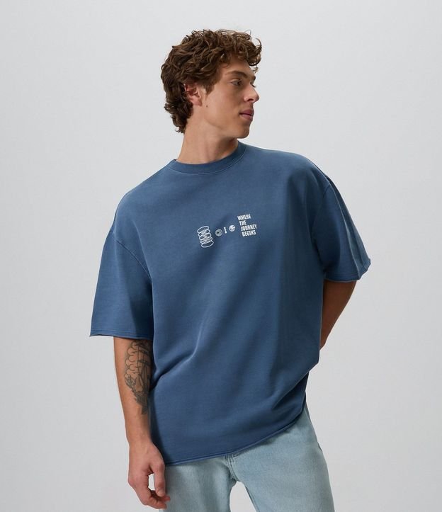 Remera Oversized en Algodón Photoprint Expedition 4