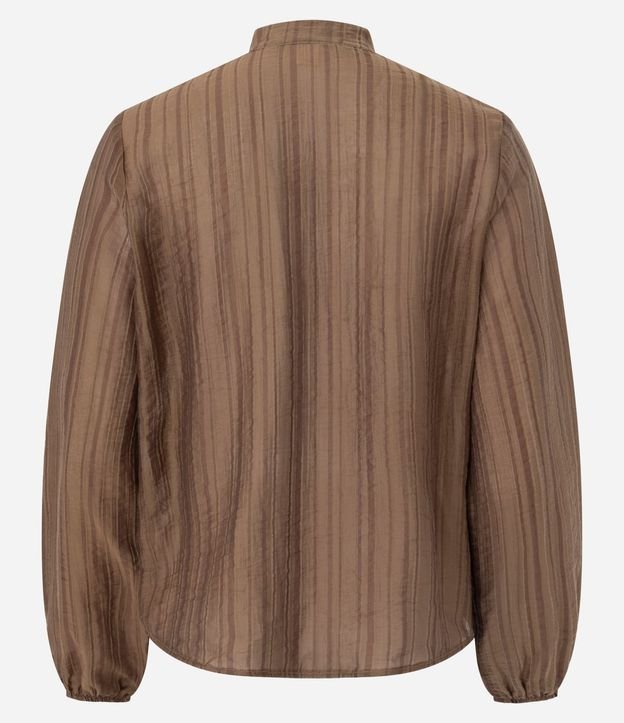 Blusa Bata en Liocel con Estampa Rayada 7