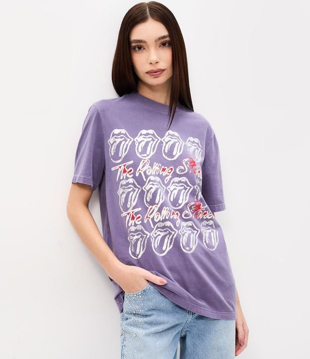 Remera en Algodón con Estampado Rolling Stones 2